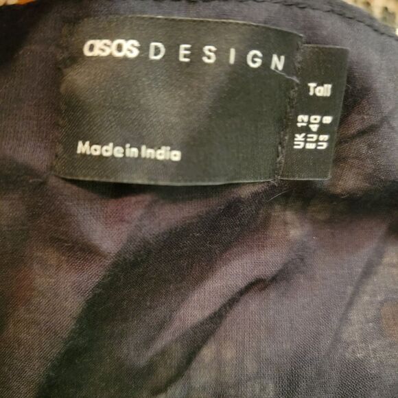 ASOS Tall Daisy Print Wrap Dress size 8 NWT - Picture 3 of 4